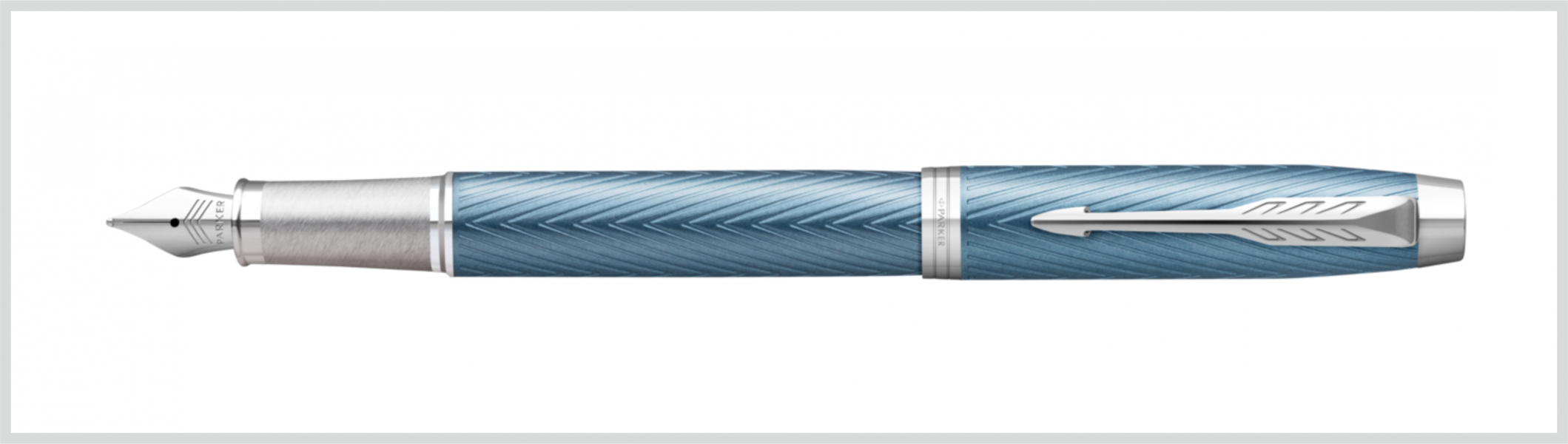 Parker Royal IM Premium Kékes-Szürke Cizellált Töltőtoll