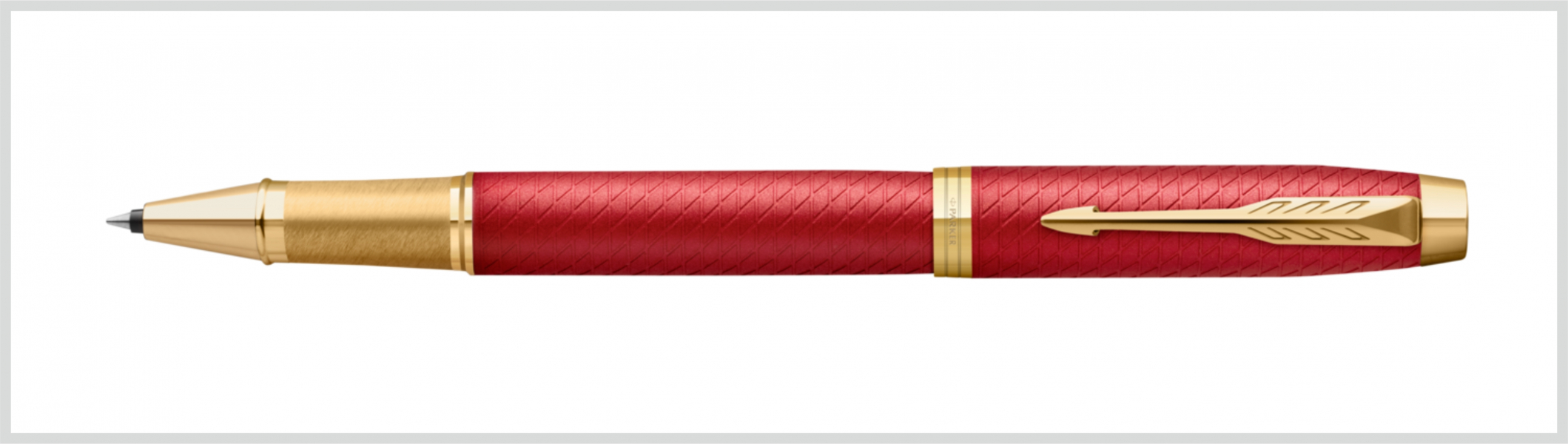Parker Royal IM Premium Piros Cizellált Rollerirón